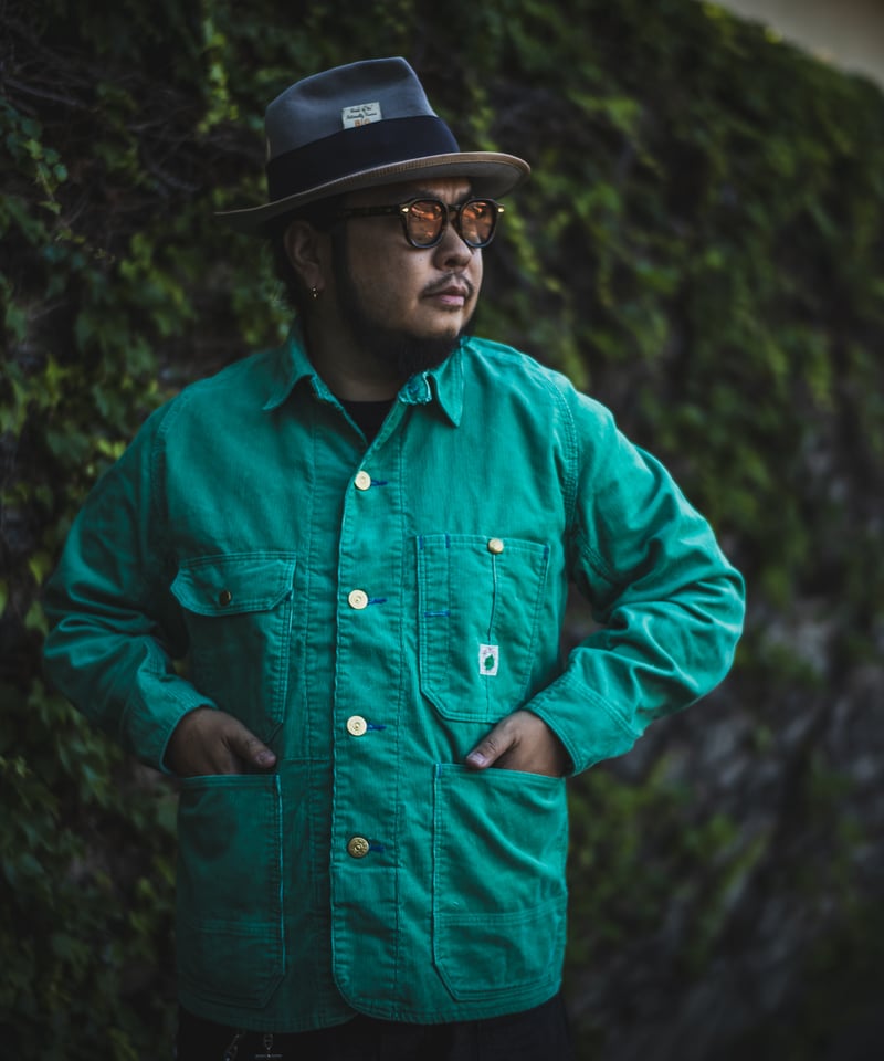 Cat Head Jacket Green Apple Corduroy | TCB jeans