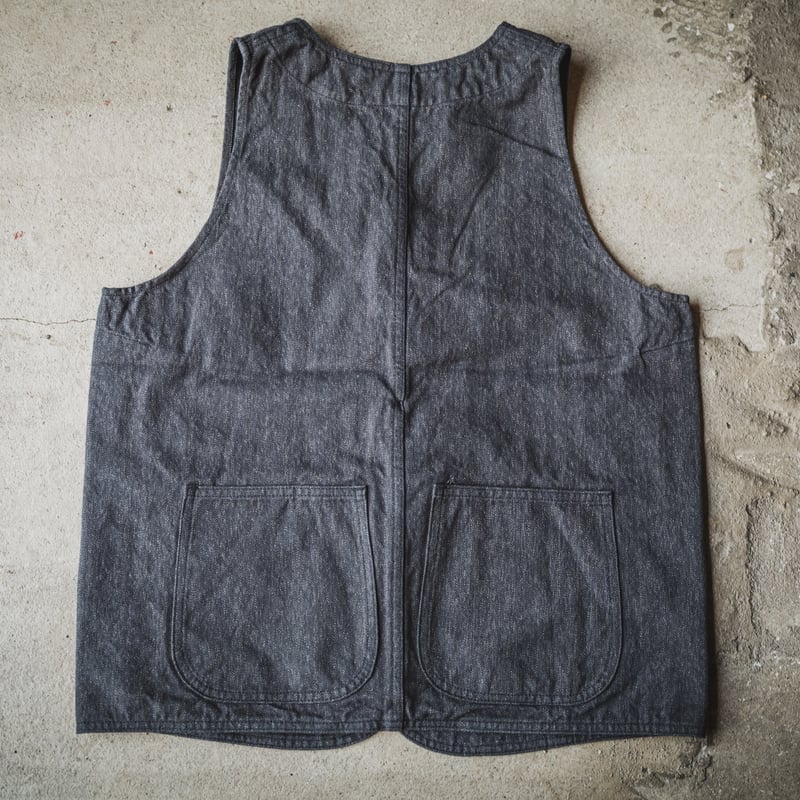 Huntsman Vest Covert Herringbone | TCB jeans