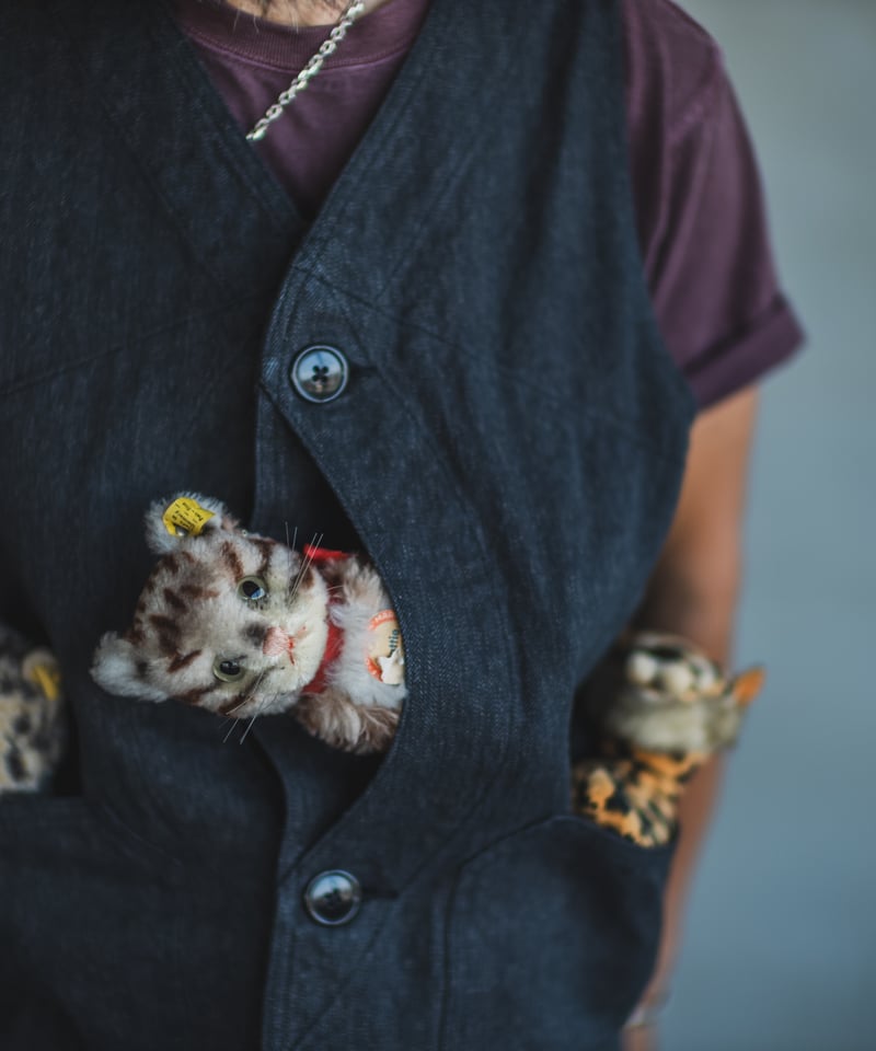 Huntsman Vest Covert Herringbone | TCB jeans