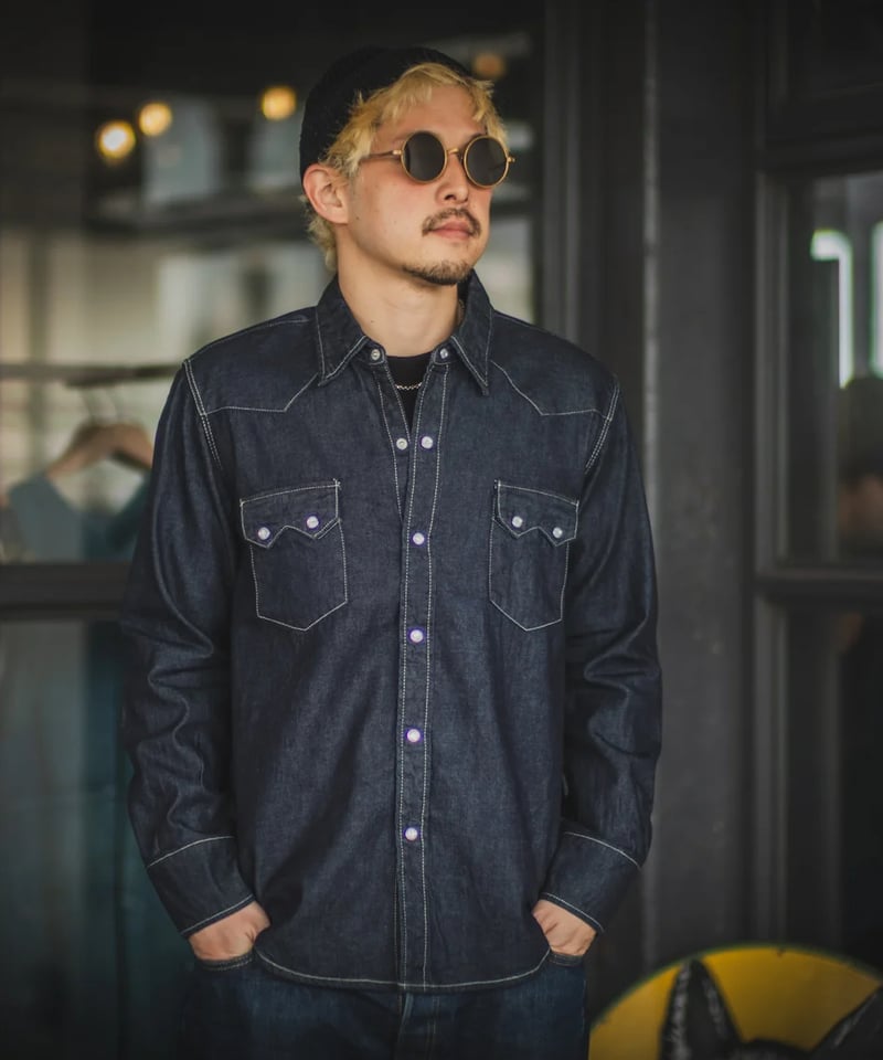 TCB JEANS デニムウエスタンシャツ Dude Ranch Shirt 8.5oz Denim | TCB jeans
