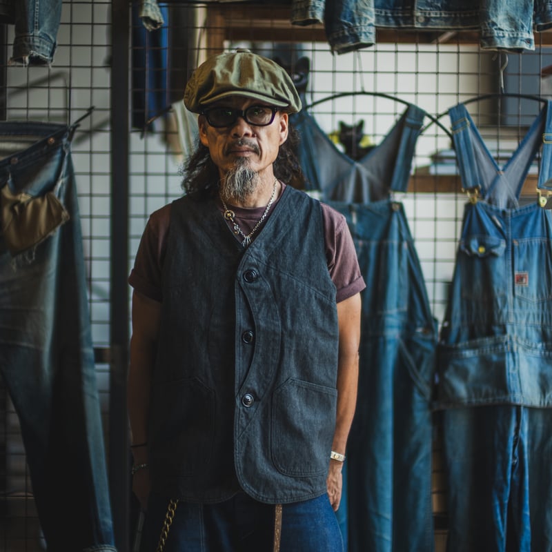 Huntsman Vest Covert Herringbone | TCB jeans