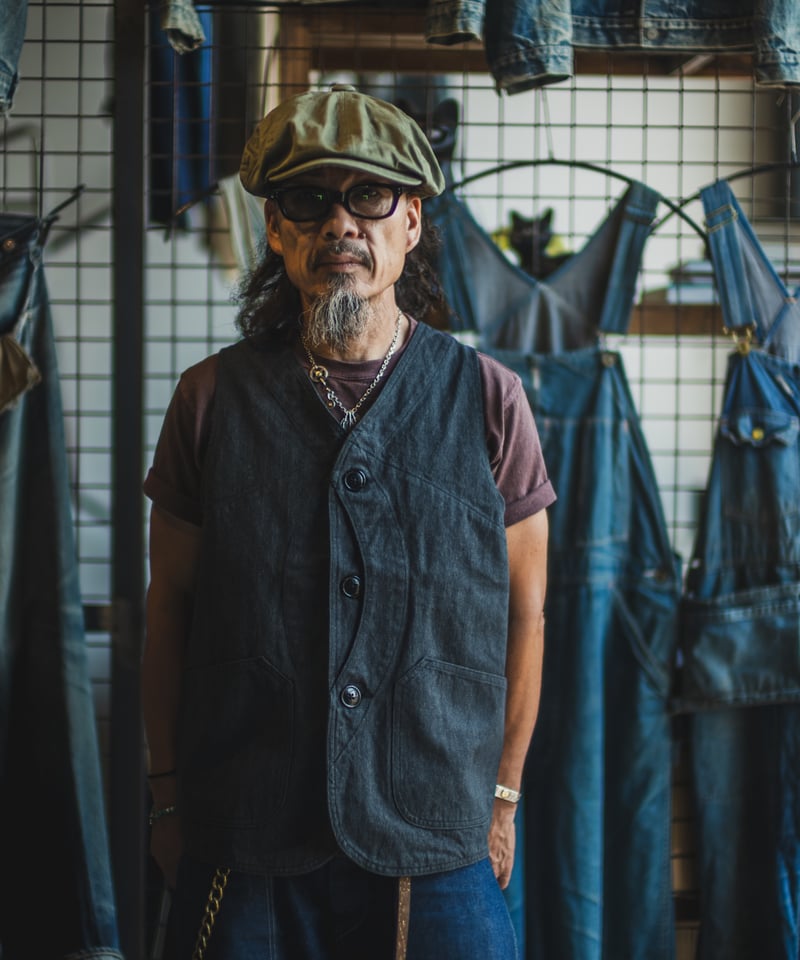 Huntsman Vest Covert Herringbone | TCB jeans