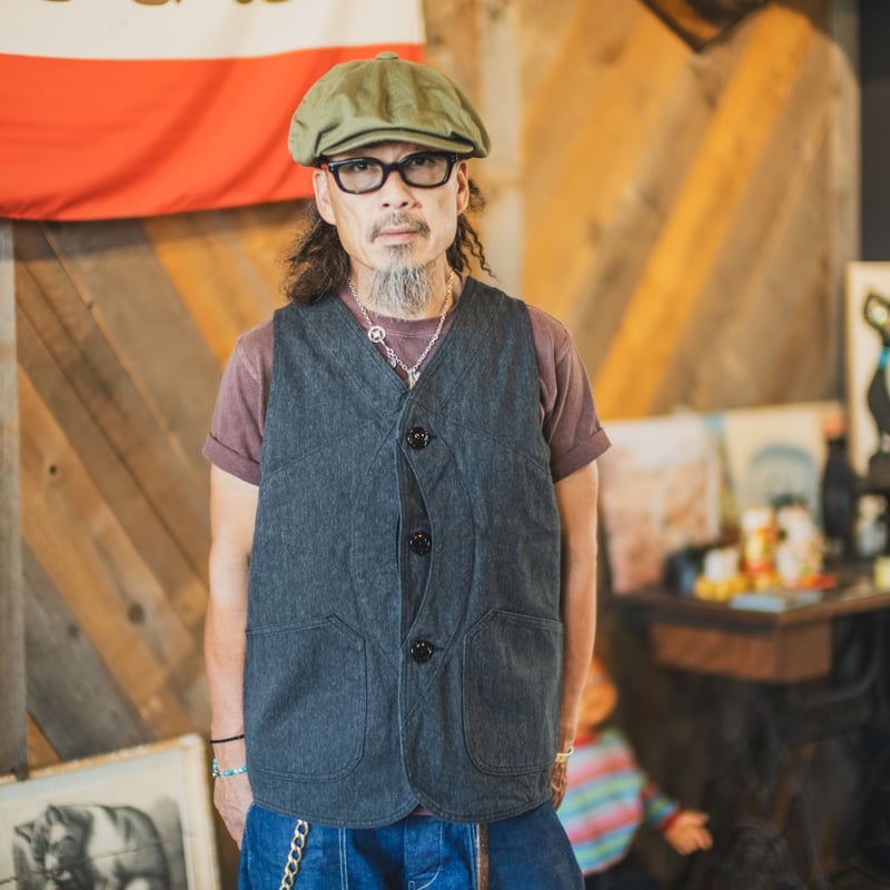 Huntsman Vest Covert Herringbone | TCB jeans