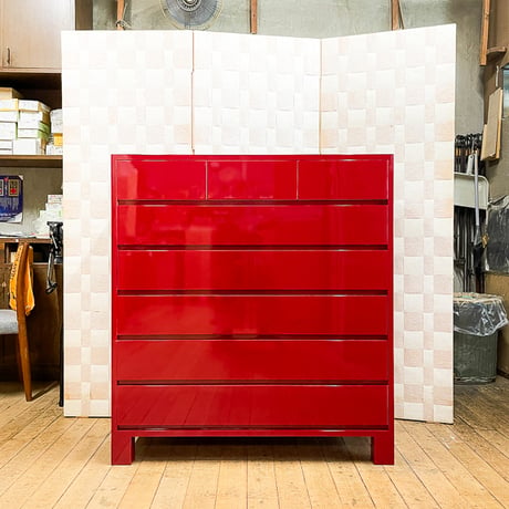 100巾小袖5の3「ミラー」RED