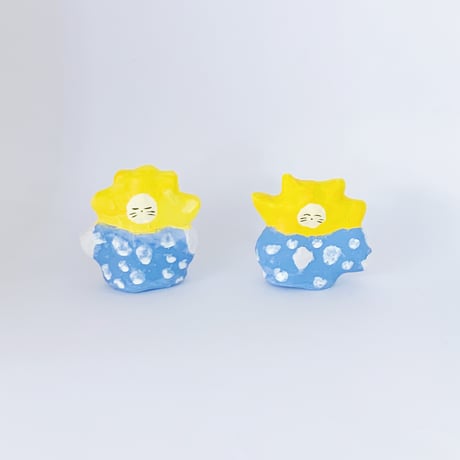 にゃんとこ｜陶土人形「餃子（中）」