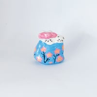 にゃんとこ｜陶土人形「LOVE（花）」