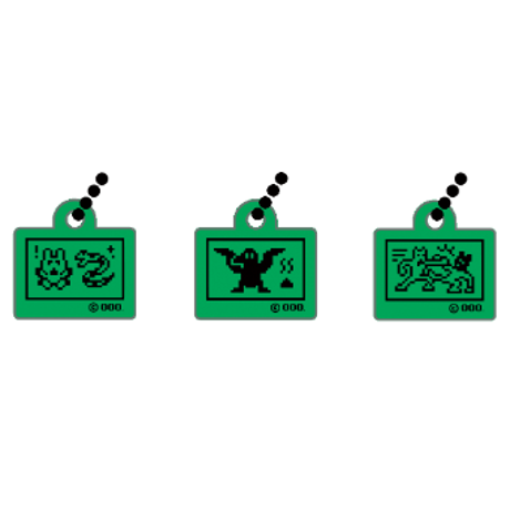 OOO｜ゲームキーチェーン３種
