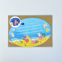 イケガミヨリユキ｜浜辺のイラストカード3枚セット
