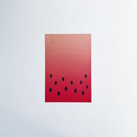 蛙月庵｜西瓜絵葉書