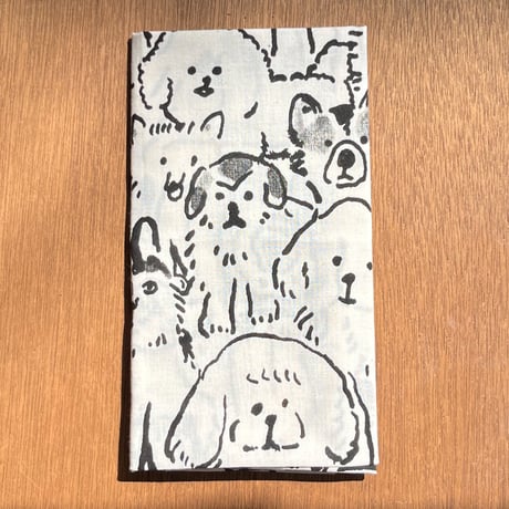 ちえちひろ｜いぬいっぱい手ぬぐい