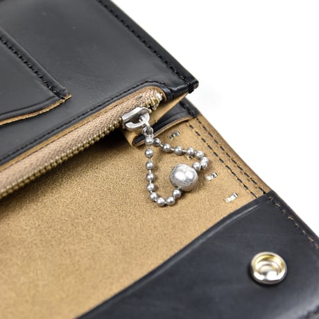 SHELL & STUDS TRUCKER LONG WALLET　- horse butt -