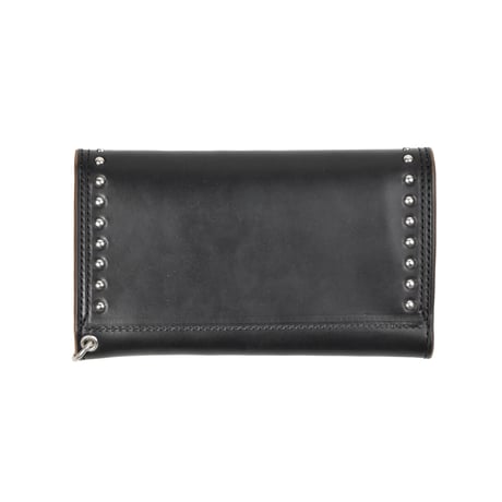 SHELL & STUDS TRUCKER LONG WALLET　- horse butt -