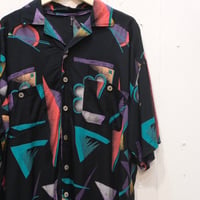 80's~ 総柄レーヨンシャツ