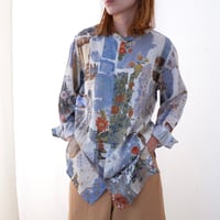 ASEEDONCLÖUD /  Kafusho shirt  /  Travel memories print/ size S