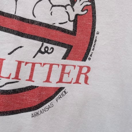 80's ブタ リンガーTシャツ