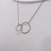 silver925　サークルトップ付きネックレス