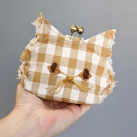 【 ねこフェイス がま口財布  】 ｜8月末発送