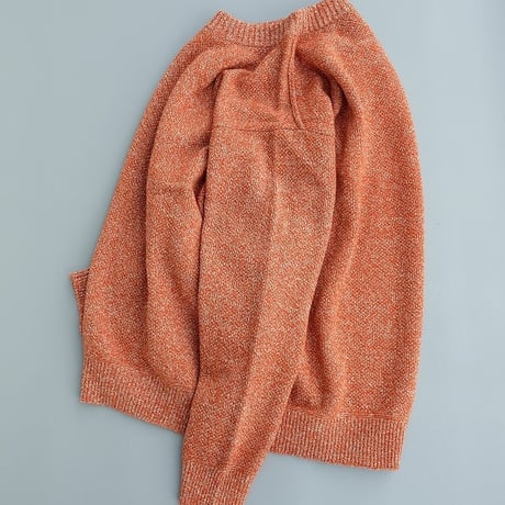 STILL BY HAND(スティルバイハンド)　　　  7G melange pullover　　KN04263　　　MELANGE ORANGE