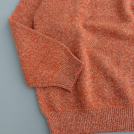 STILL BY HAND(スティルバイハンド)　　　  7G melange pullover　　KN04263　　　MELANGE ORANGE