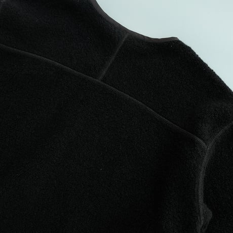*A VONTADE(アボンタージ)　　　Wool Pile Zip Cardigan　　　Black