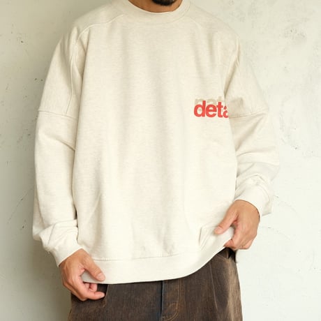 kontor(コントール)　　  Dolman sleeve logo sweat shirt　　　Oatmeal