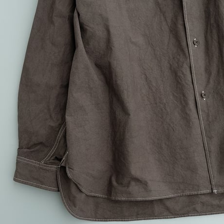 kontor(コントール)　　　  Garment-dyed   B.D   shirt　　　Charcoal