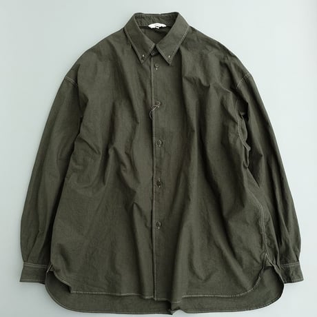 kontor(コントール)　　　  Garment-dyed   B.D   shirt　　　Green