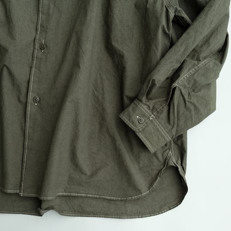 kontor(コントール)　　　  Garment-dyed   B.D   shirt　　　Green