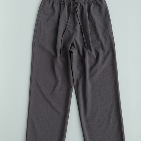 LAMOND(ラモンド)　　  New Semi Wide Shari Pants　　　　CHANBRAY BLACK