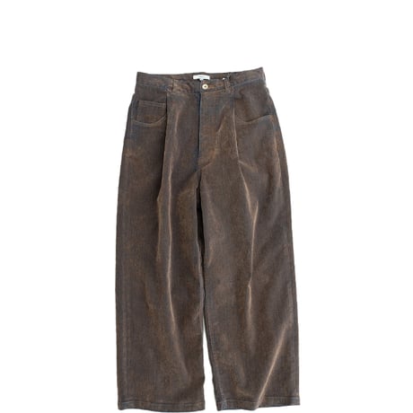 kontor(コントール)　　　　 Washed Flocked Denim Pants