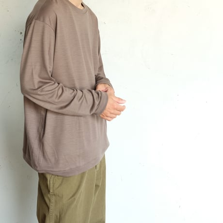 holk(ホーク)　　  wool L/S tee　　tope