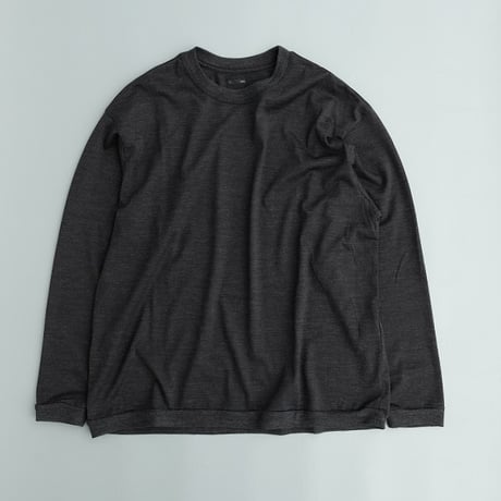 holk(ホーク)　　  wool L/S tee　　Charcoal