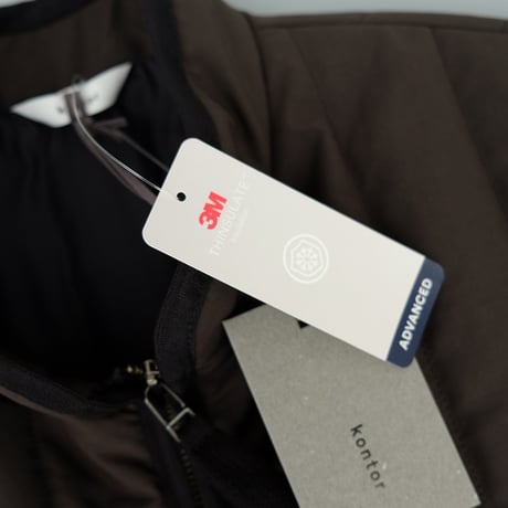 kontor(コントール)　　  Binder Stripe Quilted Vest