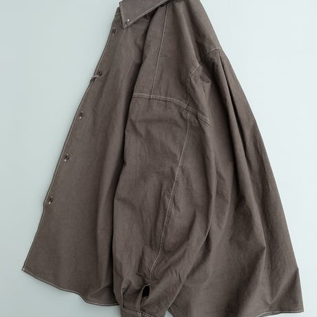kontor(コントール)　　　  Garment-dyed   B.D   shirt　　　Charcoal
