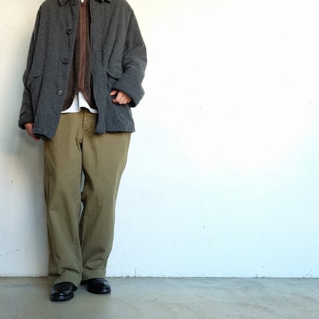 *A VONTADE(アボンタージ)　　　Wool Pile Zip Cardigan　　　Dark Brown