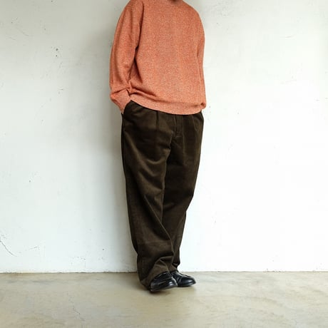 STILL BY HAND(スティルバイハンド)　　　  7G melange pullover　　KN04263　　　MELANGE ORANGE