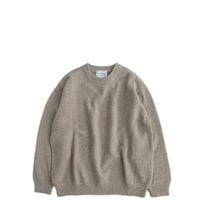 STILL BY HAND(スティルバイハンド)　　　  7G melange pullover　　KN04263　　　MELANGE BEIGE