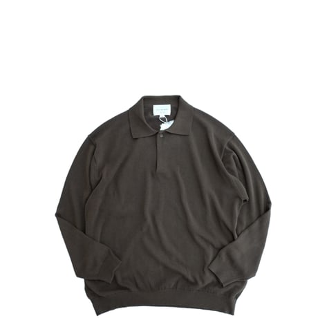 STILL BY HAND(スティルバイハンド)　  Silk mixed knitted polo　　　KN01263