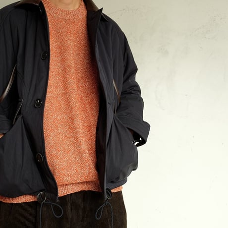 STILL BY HAND(スティルバイハンド)　　　  7G melange pullover　　KN04263　　　MELANGE ORANGE