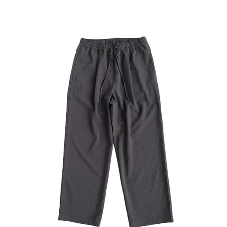 LAMOND(ラモンド)　　  New Semi Wide Shari Pants　　　　CHANBRAY BLACK