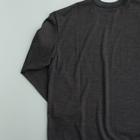 holk(ホーク)　　  wool L/S tee　　Charcoal
