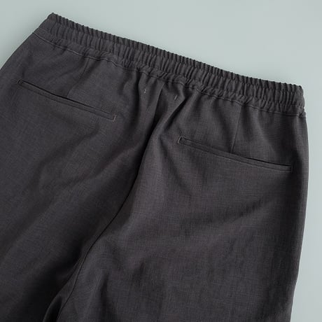 LAMOND(ラモンド)　　  New Semi Wide Shari Pants　　　　CHANBRAY BLACK