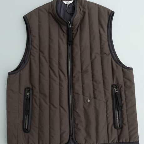 kontor(コントール)　　  Binder Stripe Quilted Vest