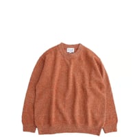 STILL BY HAND(スティルバイハンド)　　　  7G melange pullover　　KN04263　　　MELANGE ORANGE