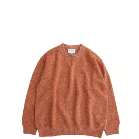 STILL BY HAND(スティルバイハンド)　　　  7G melange pullover　　KN04263　　　MELANGE ORANGE
