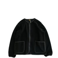 *A VONTADE(アボンタージ)　　　Wool Pile Zip Cardigan　　　Black