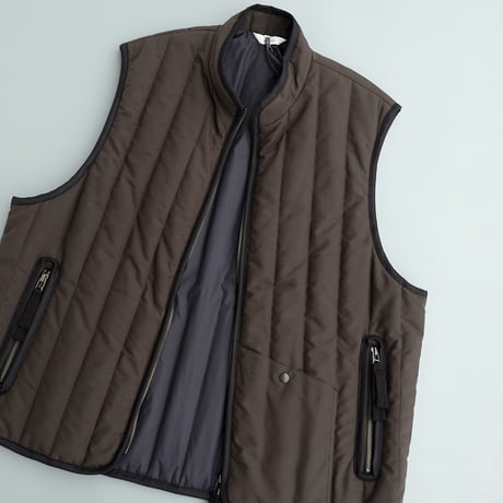 kontor(コントール)　　  Binder Stripe Quilted Vest