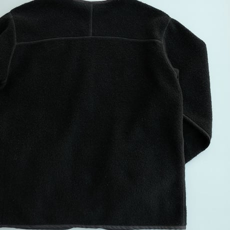 *A VONTADE(アボンタージ)　　　Wool Pile Zip Cardigan　　　Black