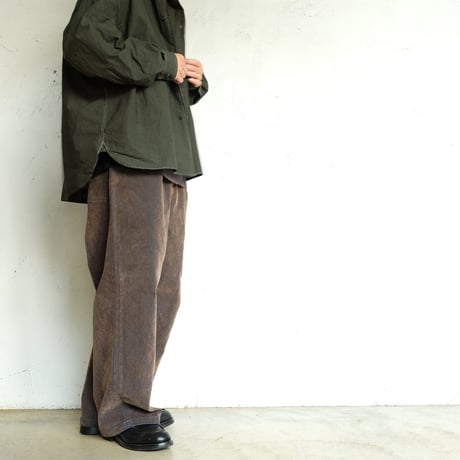 kontor(コントール)　　　  Garment-dyed   B.D   shirt　　　Green