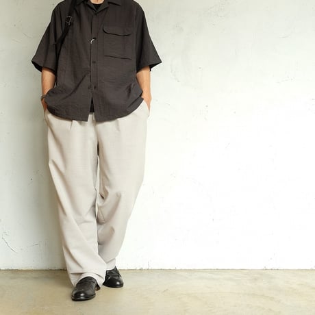 STILL BY HAND(スティルバイハンド)　　  Pin Tuck Open Collar Shirt　　SH 07261